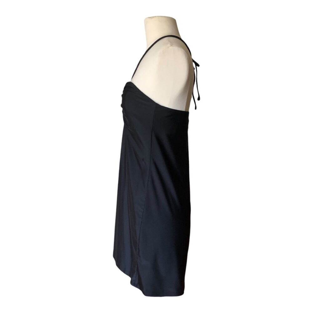 Andie Waikiki Swim Cover Up Black Small Ruched Halter Bandeau Beach Dress NWT - Picture 7 of 13